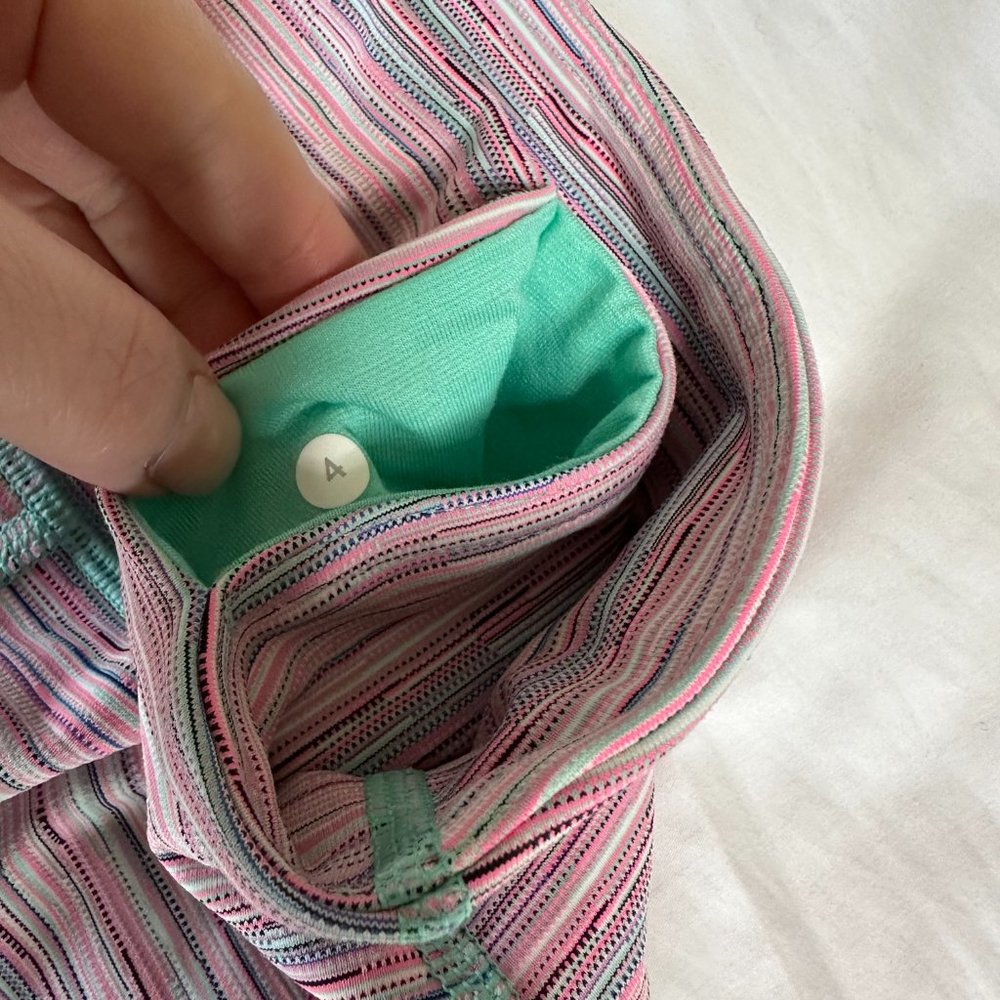 Lululemon Wunder Under Cyber Stripe Flash Light M… - image 4